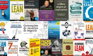 Colección de portadas de libros sobre negocios, finanzas y emprendimiento, incluyendo los mejores libros de negociación.