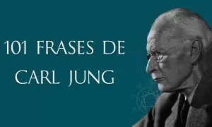 Un retrato de Carl Jung junto a "101 frases de Carl Jung".