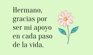 Hermano, gracias por ser mi apoyo en cada paso. Estas frases de hermanos son un tesoro.