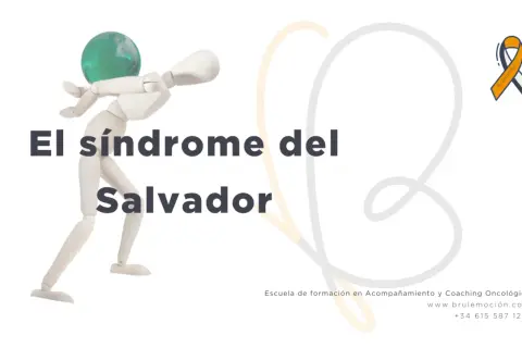 Marioneta de madera con un globo terráqueo en la cabeza, representando el síndrome del salvador.