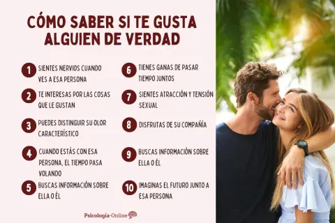 ¿Cómo saber si le gustas a un hombre? Señales de atracción: nervios, interés, disfrute de su compañía y ganas de pasar tiempo juntos.
