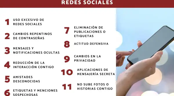 Señales para saber si tu pareja te engaña por redes sociales: uso excesivo, contraseñas cambiadas, mensajes ocultos, etc.