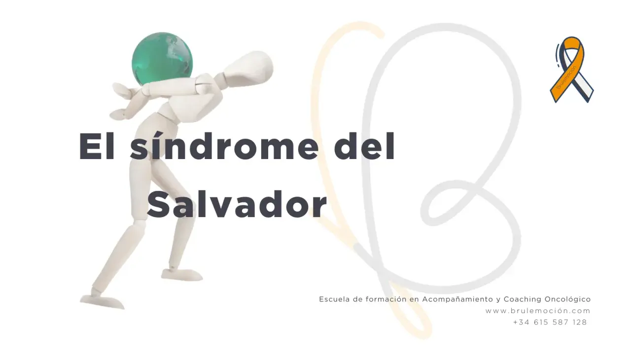 Marioneta de madera con un globo terráqueo en la cabeza, representando el síndrome del salvador.
