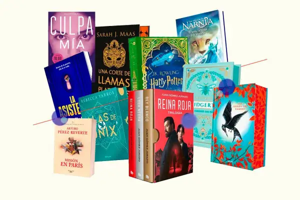 Sagas de libros que enganchan: "Culpa Mía", "Una corte de llamas", "Harry Potter", "Reina Roja", "Los juegos del hambre" y más.